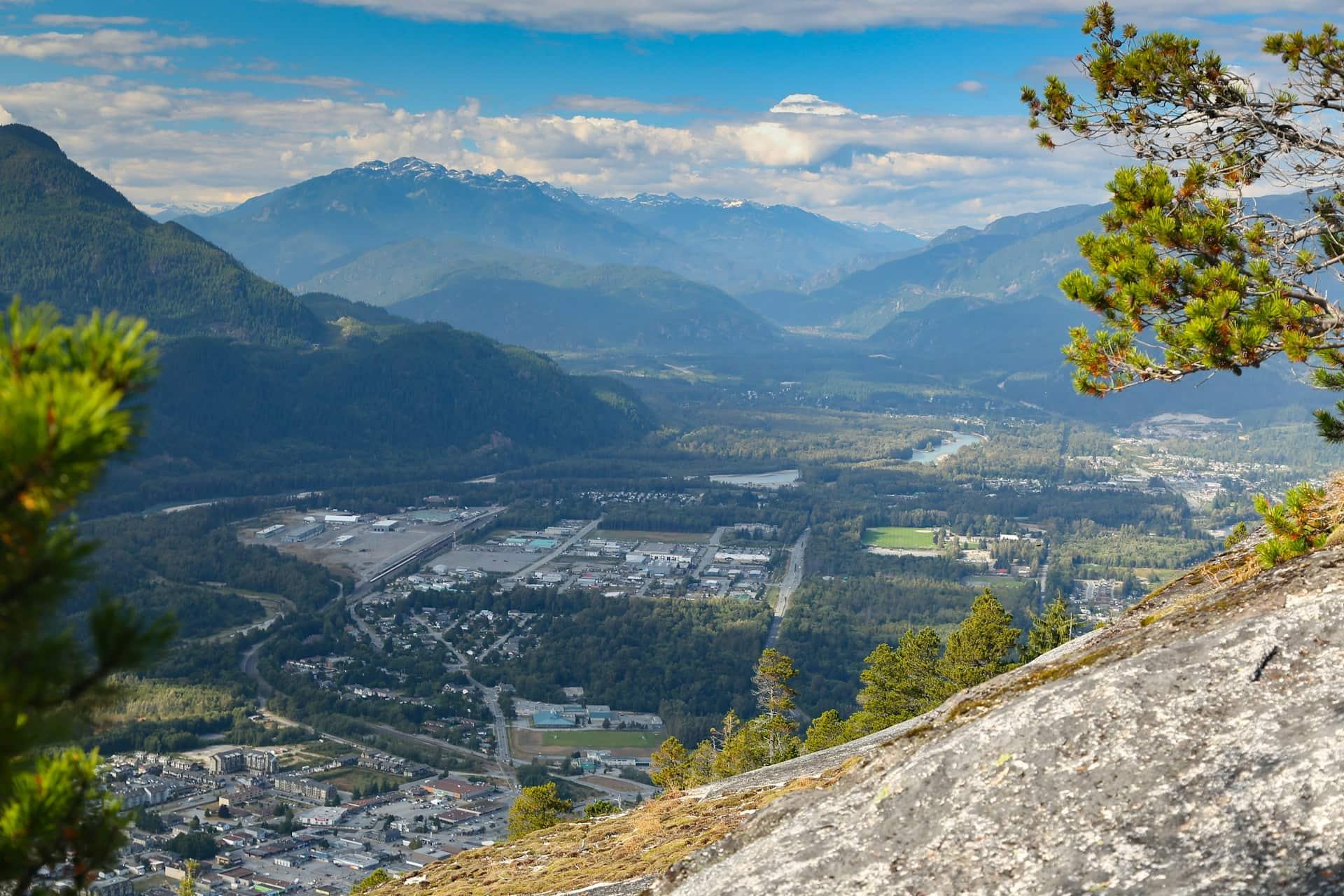 Vancouver to Squamish route